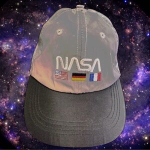 Flashback Reflective 6-Panel Baseball Cap NASA SnapBack Adjustable PacSun Hat